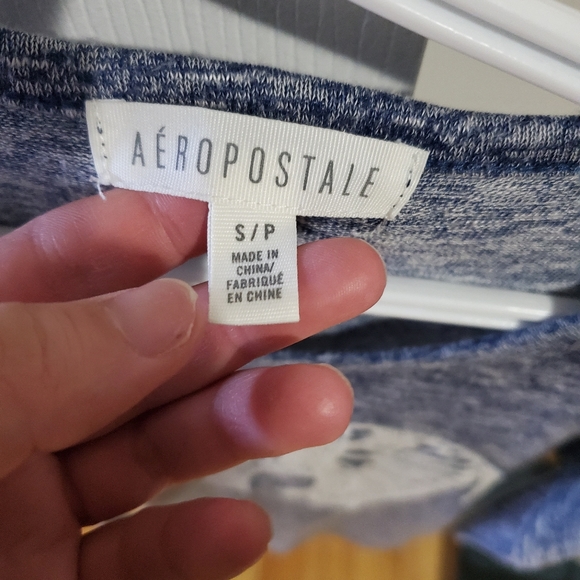 Blue three quarter sleeve shirt with elephant - Picture 3 of 4